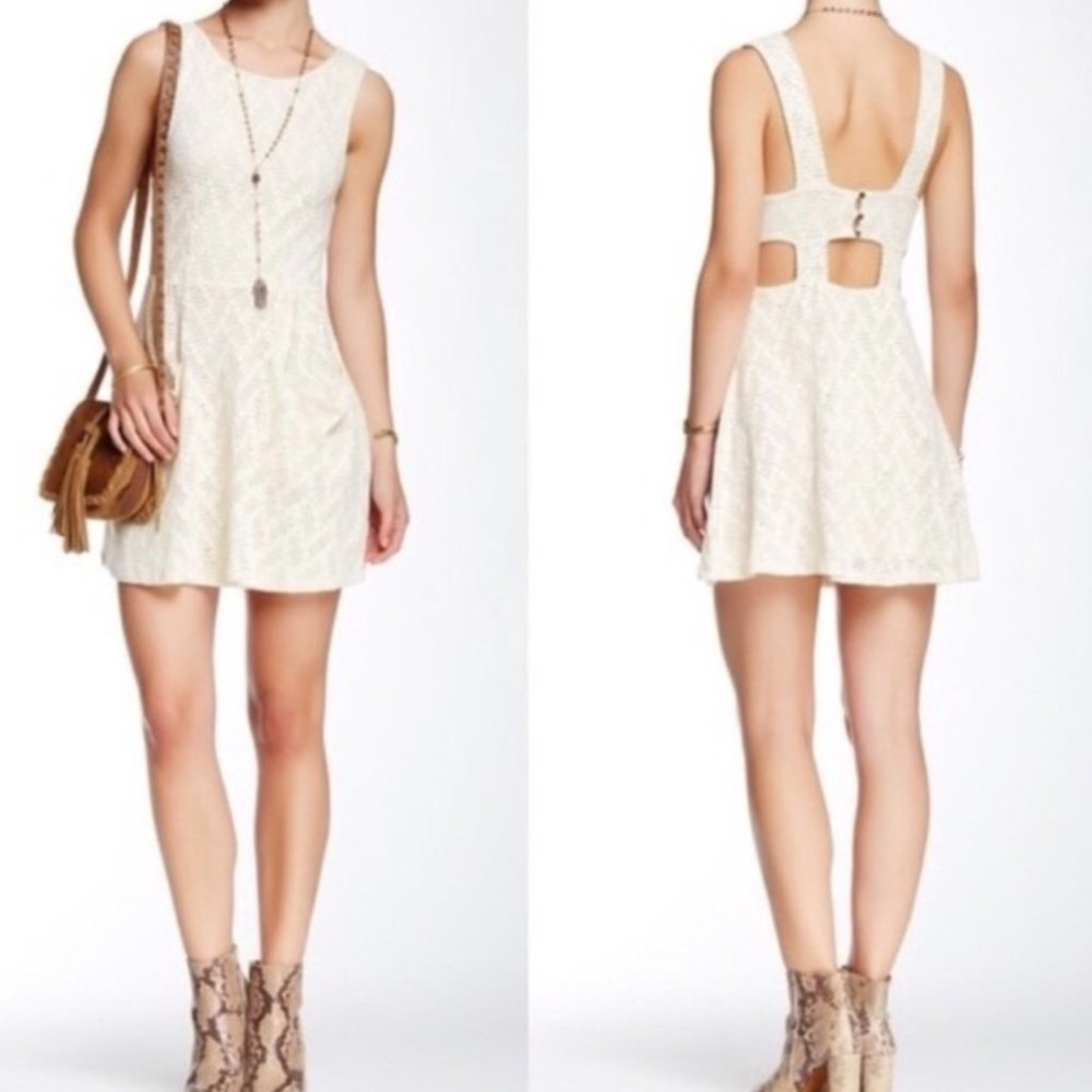 Free People Lace Mini Dress